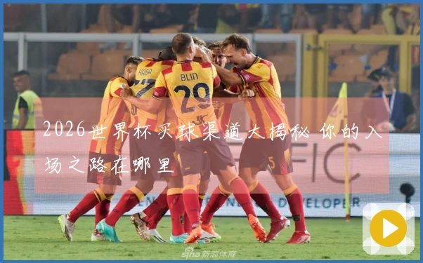 2026世界杯买球渠道大揭秘 你的入场之路在哪里